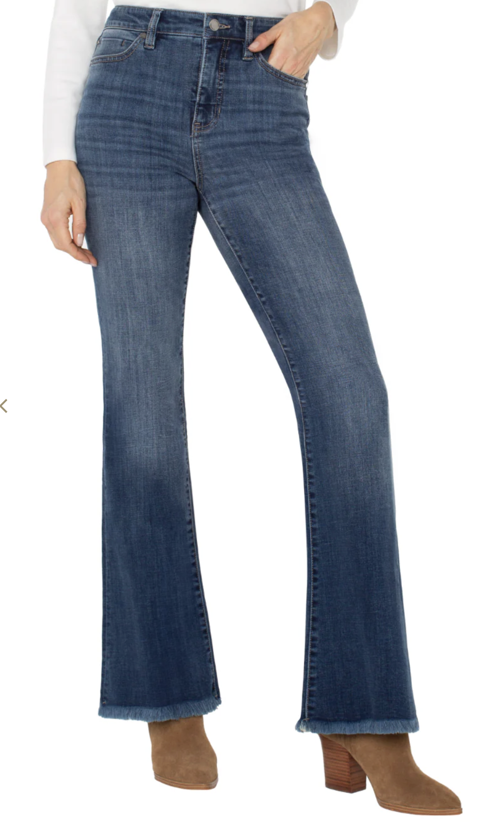 Hannah Highrise Flare W/Fray Hem 32" Inseam LM4100FWA