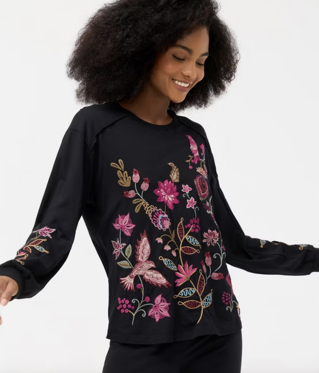 Seamed Sleeve T-Shirt-Penellope J17025-O