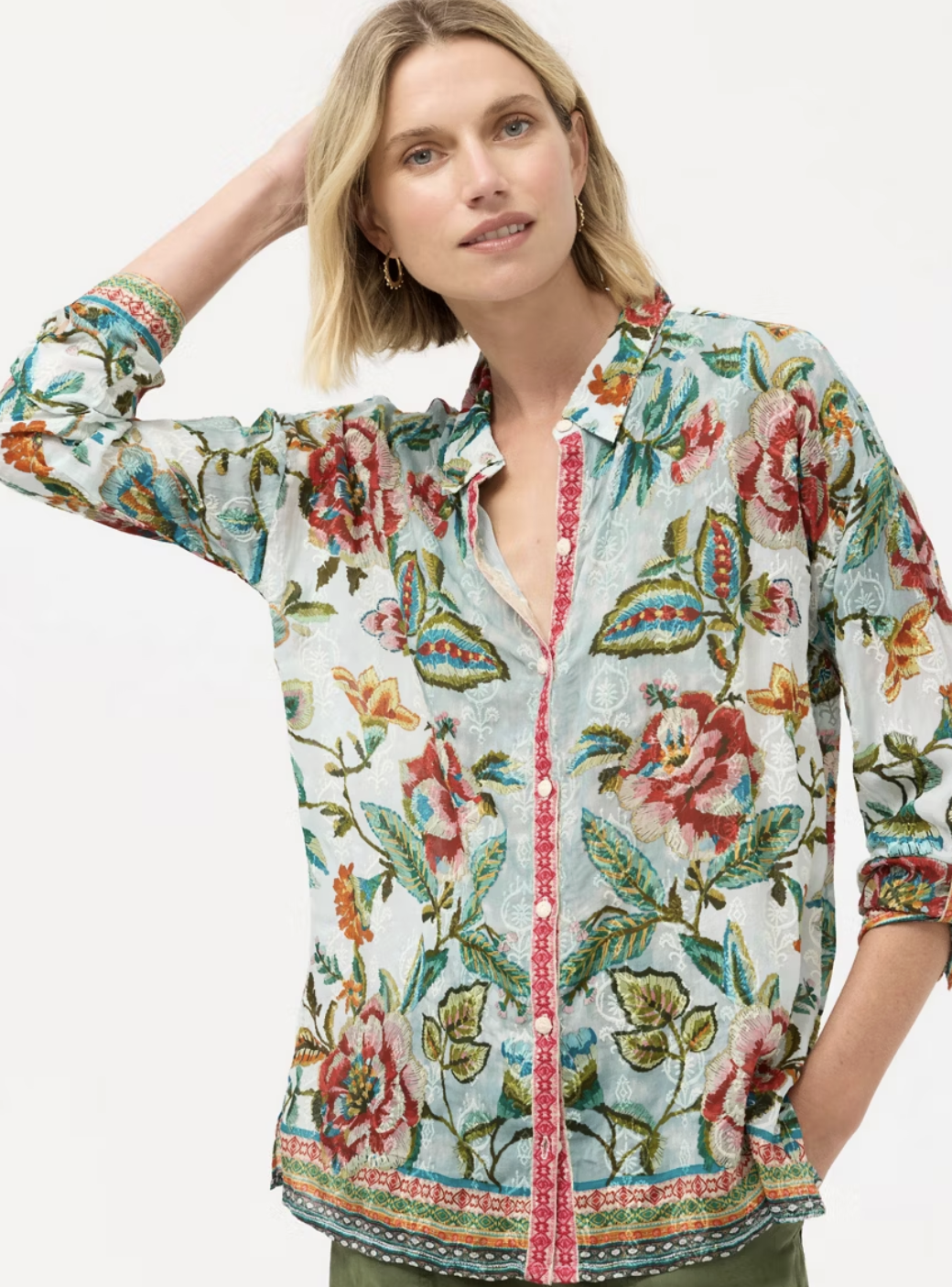 The Audrey Button Up Shirt-Gillian C19225-E