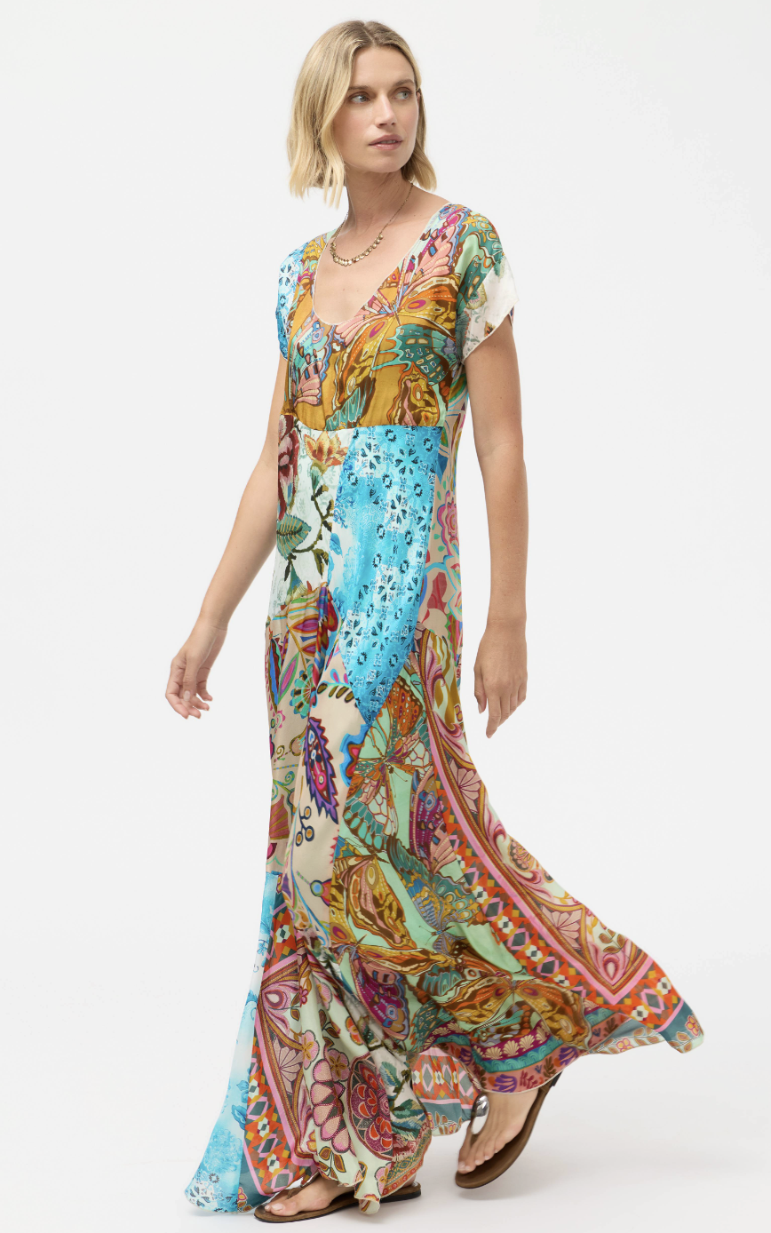 Patchwork Dress-Gillian Mix C37825-E