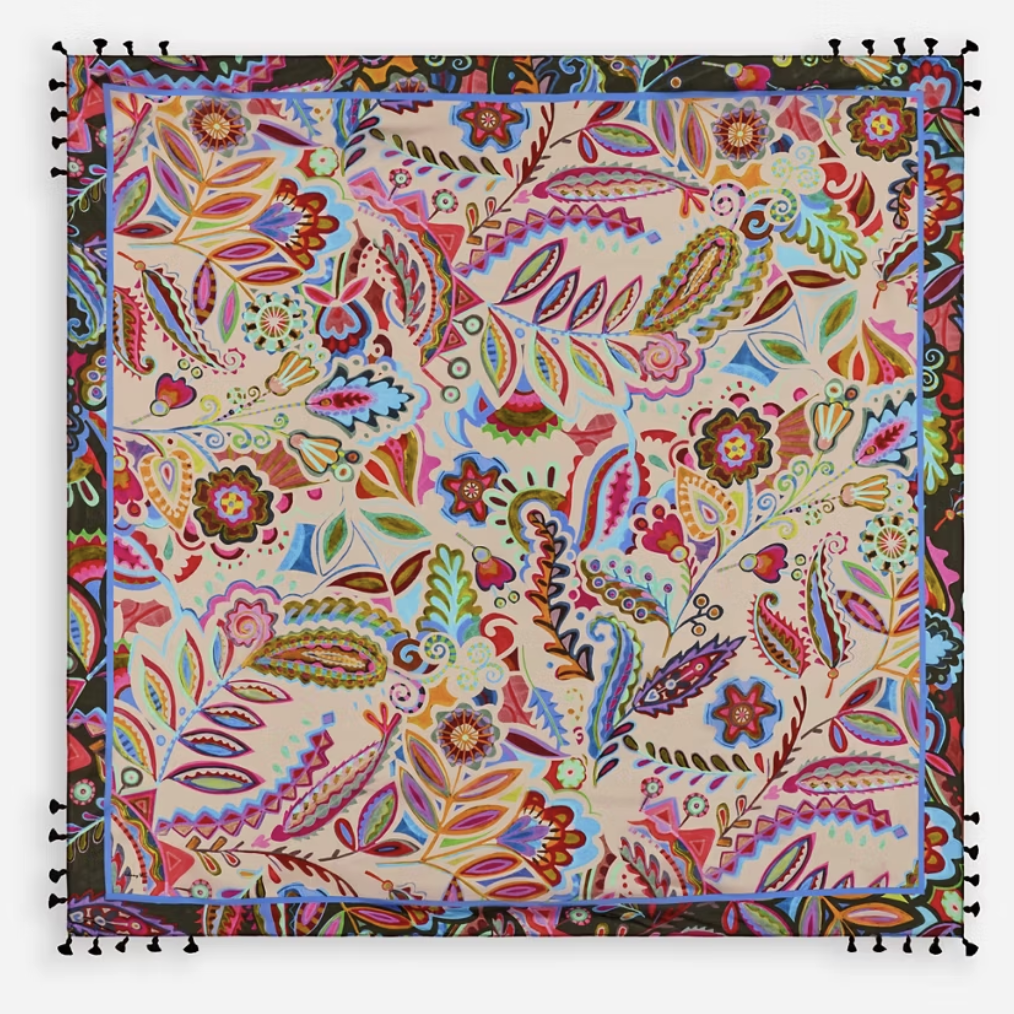 Silk Scarf-Silvana C96525-E