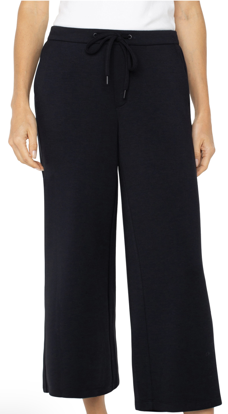 Pull On Wide Leg Crop Trouser LM4582C9