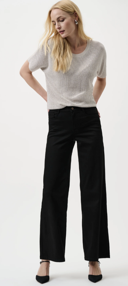 Goldie Classic Wide-Leg Stretch Jeans 251968