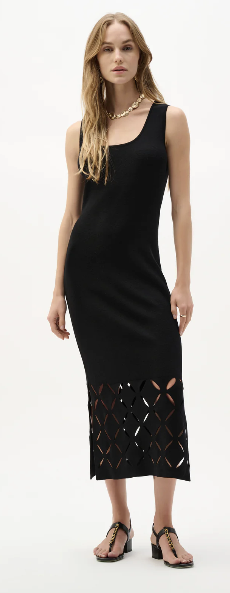 Viscos Sweater Knit Sleeveless Dress 262930