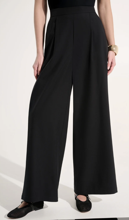Stretch Woven Pull-On Wide Leg Pants 262622