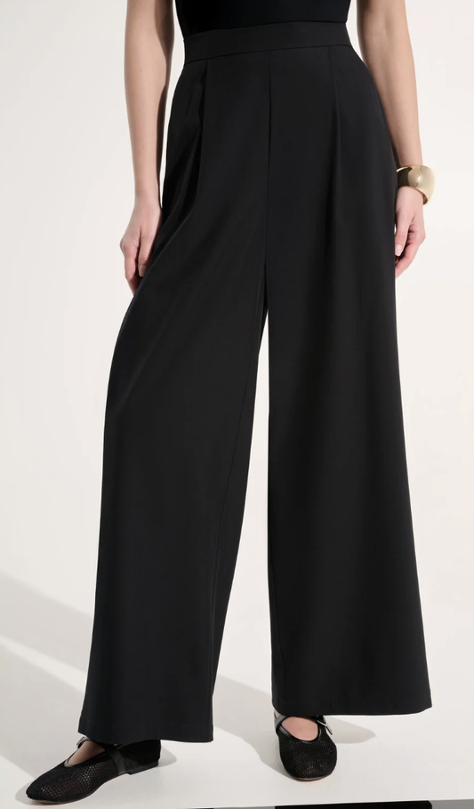 Stretch Woven Pull-On Wide Leg Pants 262622