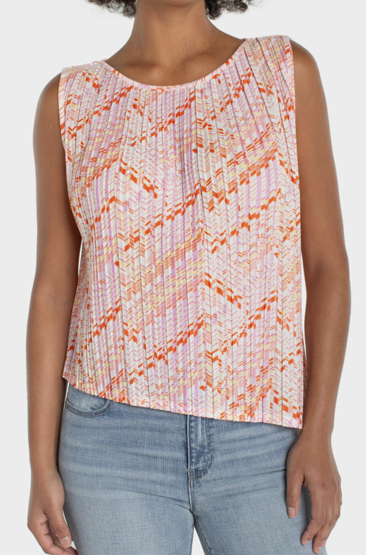 Sleeveless Crew Neck Knit Top LM8K35PK7P90