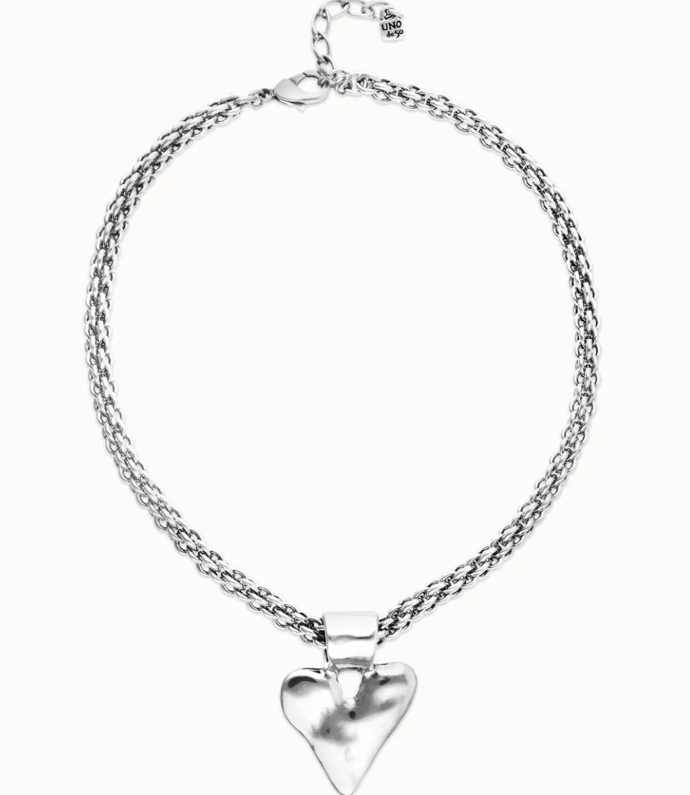 Beat Silver Necklace COL2075MTL