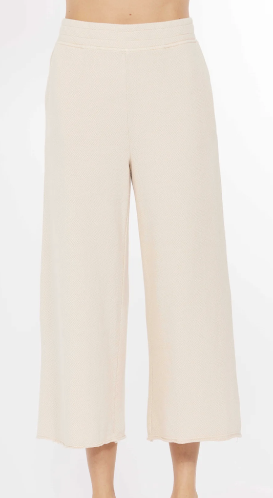 Gathered Waist Flared Crop Pant 41G-A4507