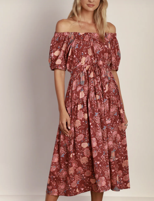 Camelia On/Off Shoulder Dress G5W43SS64