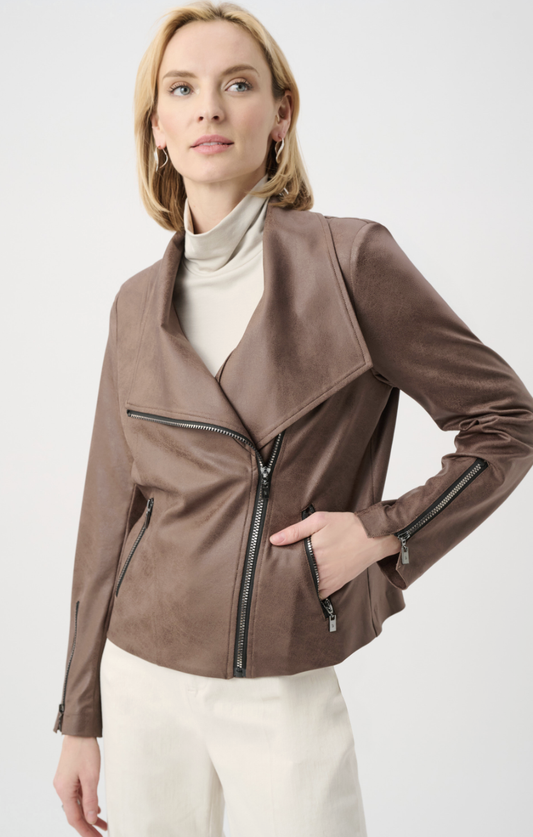 Foiled Knit Fitted Jacket 263908