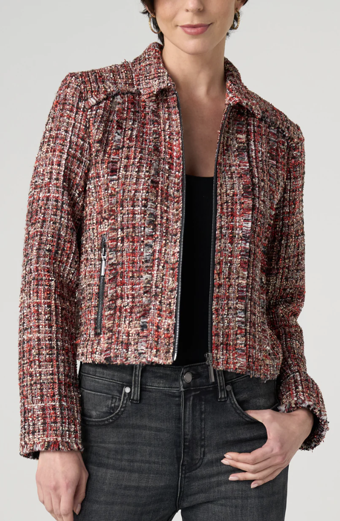 Zip Jacket W Fringe LM1D13BC21