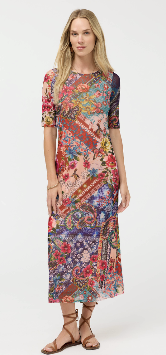 Astrid Mesh Midi Dress T32426-5