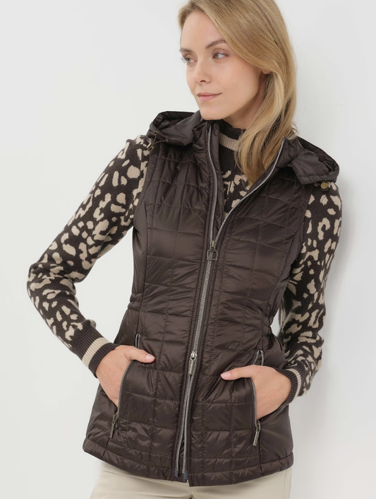 Hooded Montreal Quilted Vest W/Hood AB6724