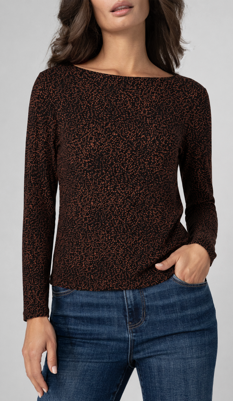 Long Sleeve Boat Neck LM8M32PK4P34