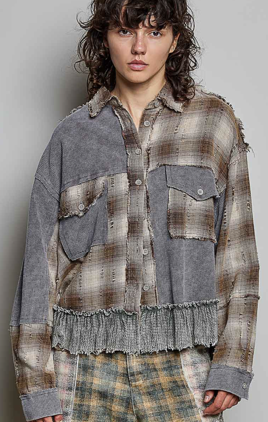 Long Sleeve Regular Fit Shirt Top UWT940