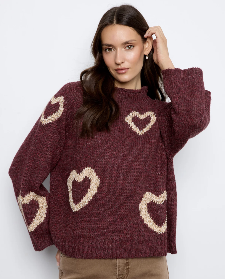 Neck Knit Sweater C2071