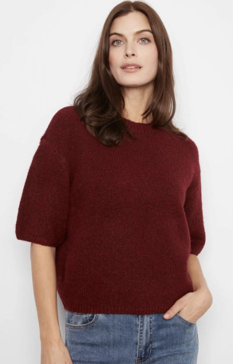 Elbow Sleeve Balloon Shape Sweater C2858R