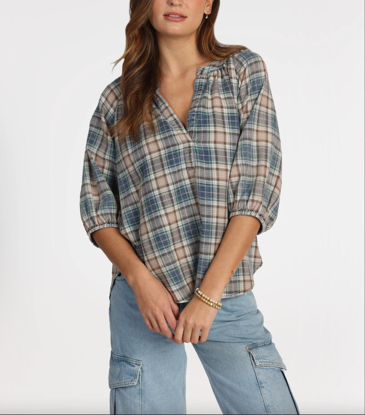 Long Sleeve Taylor Plaid Shirt F1W38CGP