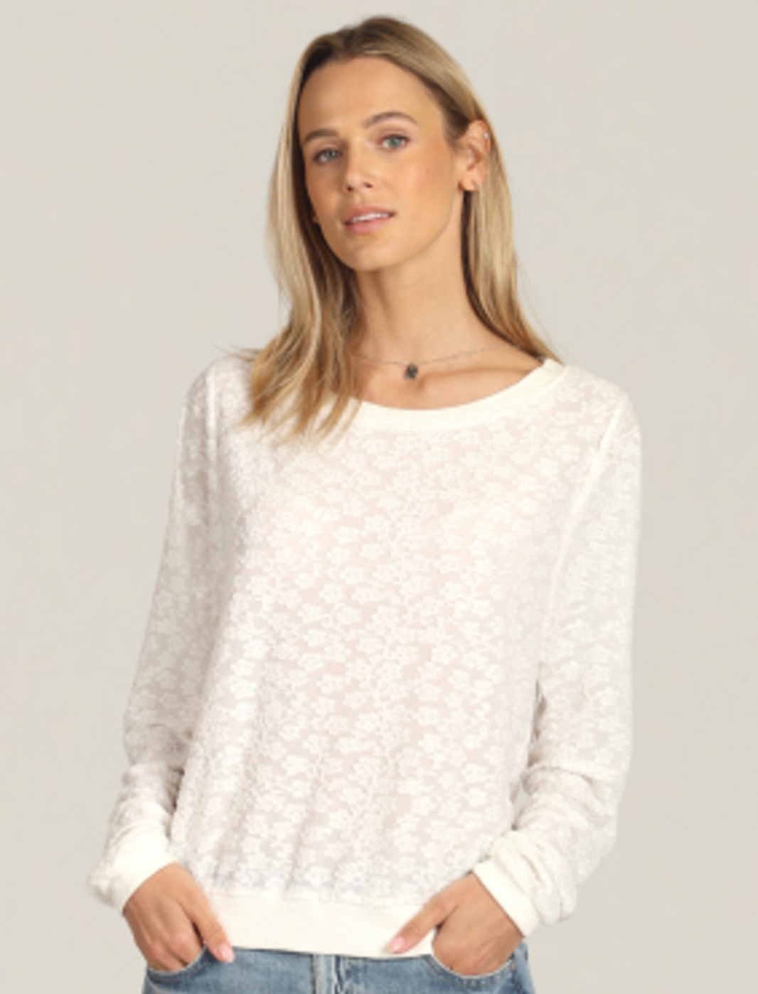 Mesh Flowers Tee F1W84MFT