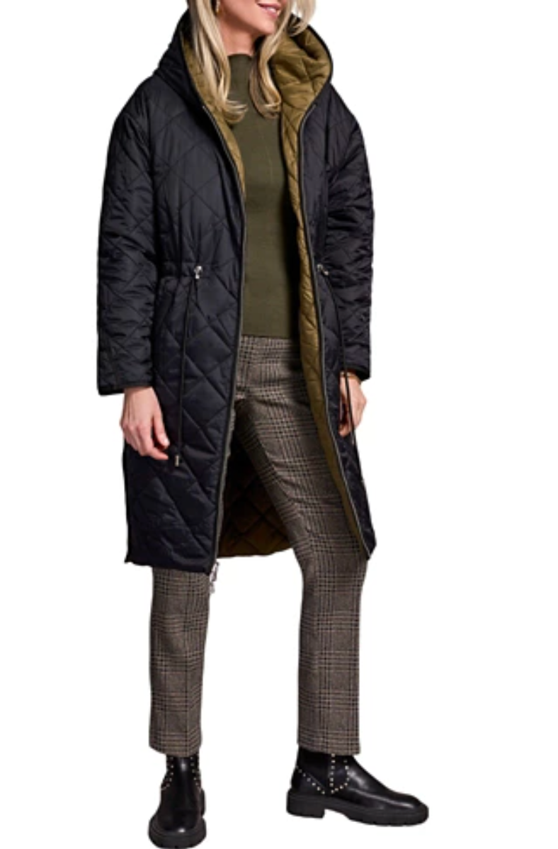 Zip Front Reversible Puffer W/Hood 2316O