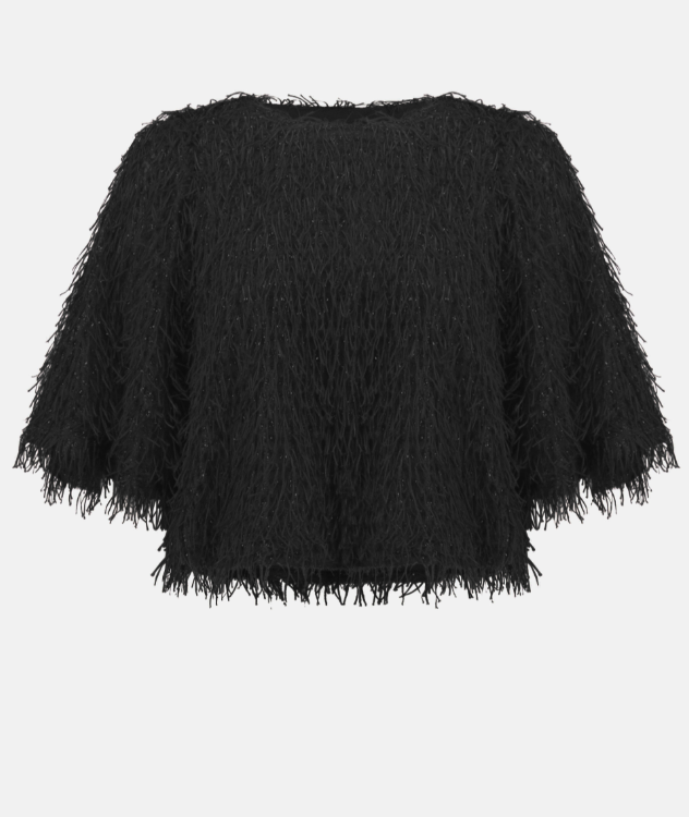 Novelty Fringe Boxy Top 254105