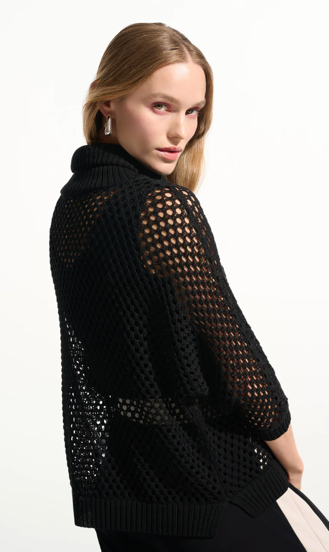 1/4 Zip Textured Top 261634