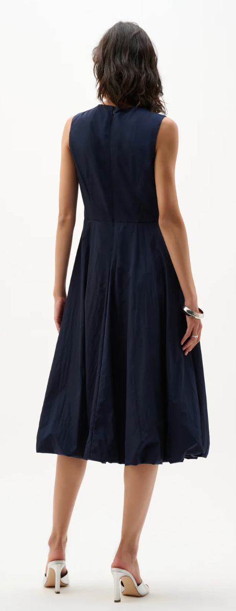 Woven Parachute A-Line Dress W/Bubble Skirt 262115