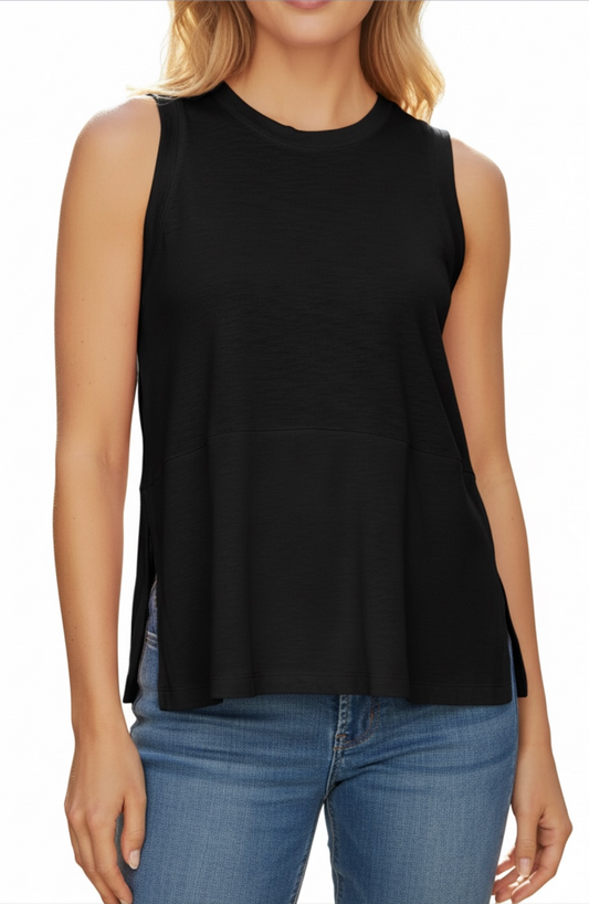 Rib Mix Peplum Tank 41G-A6053