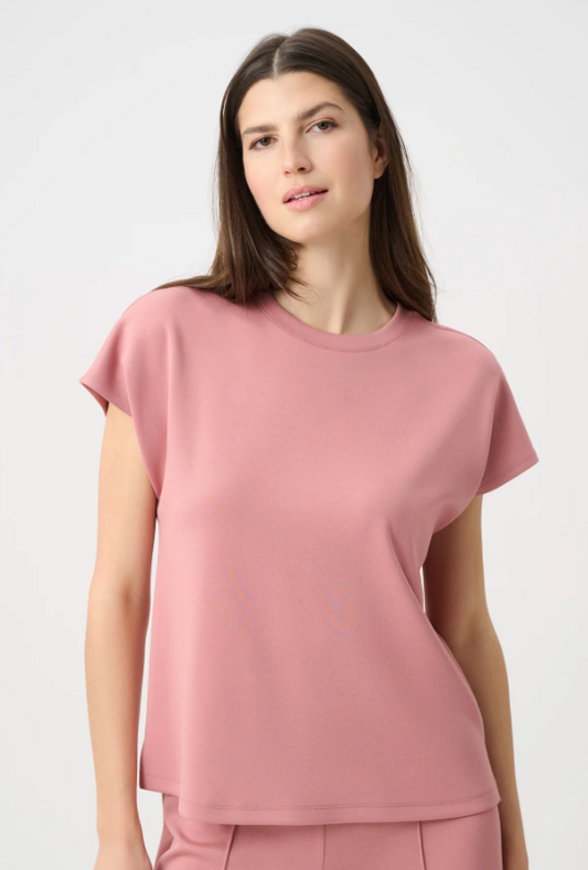 Scuba Jersey Crew Neck Boxy Top 263636