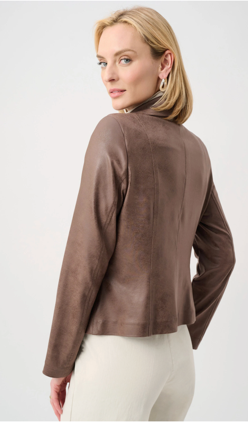 Foiled Knit Fitted Jacket 263908