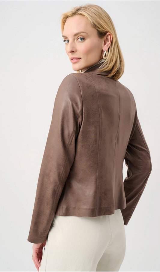 Foiled Knit Fitted Jacket 263908