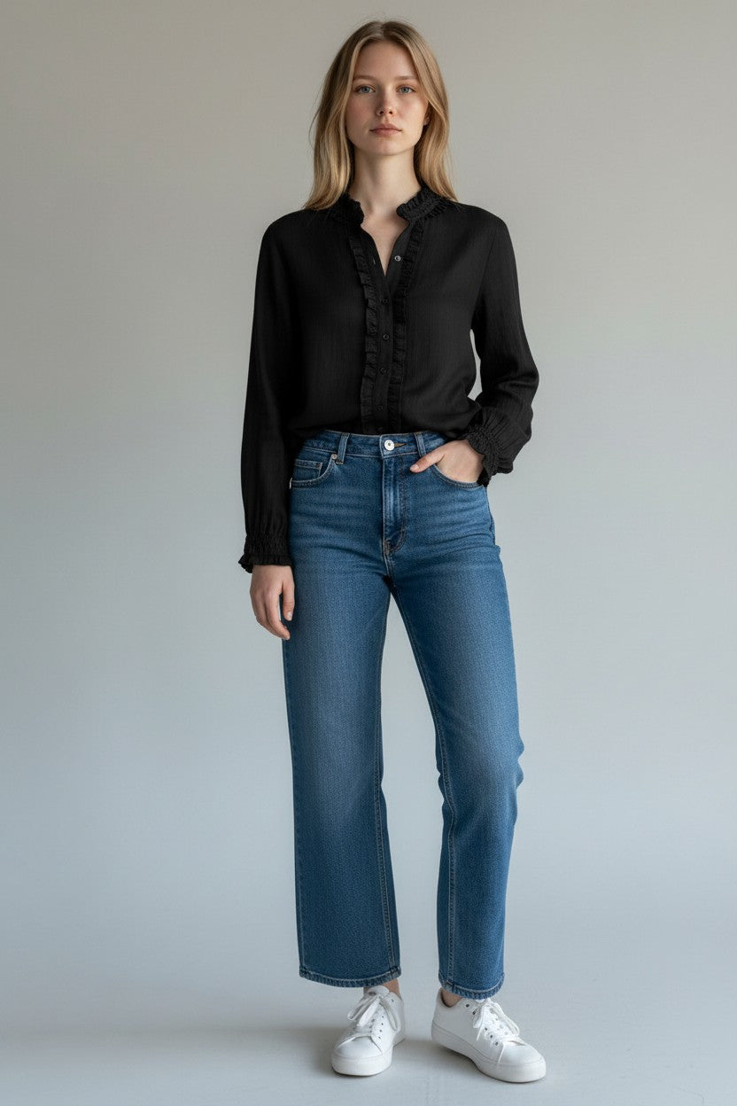 Channing Ruffle Shirt G1W50TF632