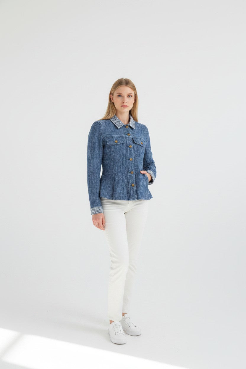 Fit and Flar Trucker Jacket LM1C40DXC
