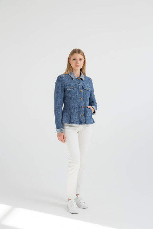 Fit and Flar Trucker Jacket LM1C40DXC