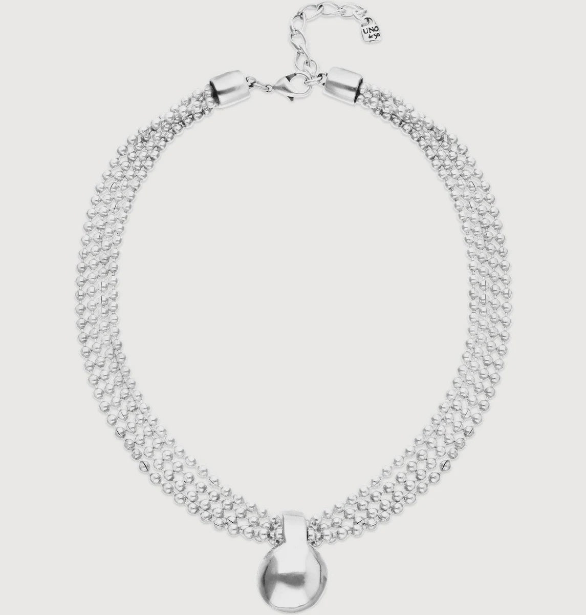 Gravity Silver Necklace COL2051MTL