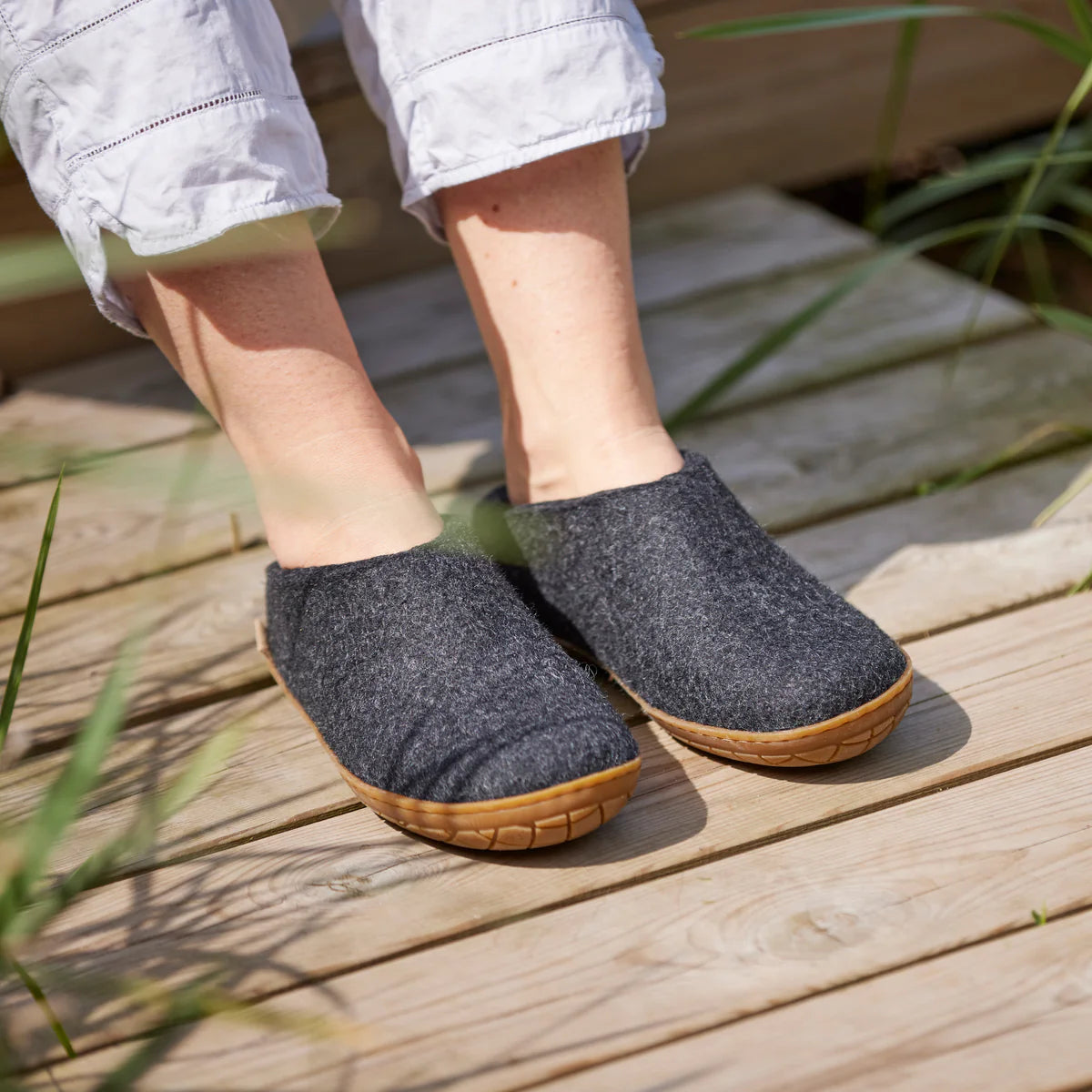 Slip-On With Natural Rubber Sole