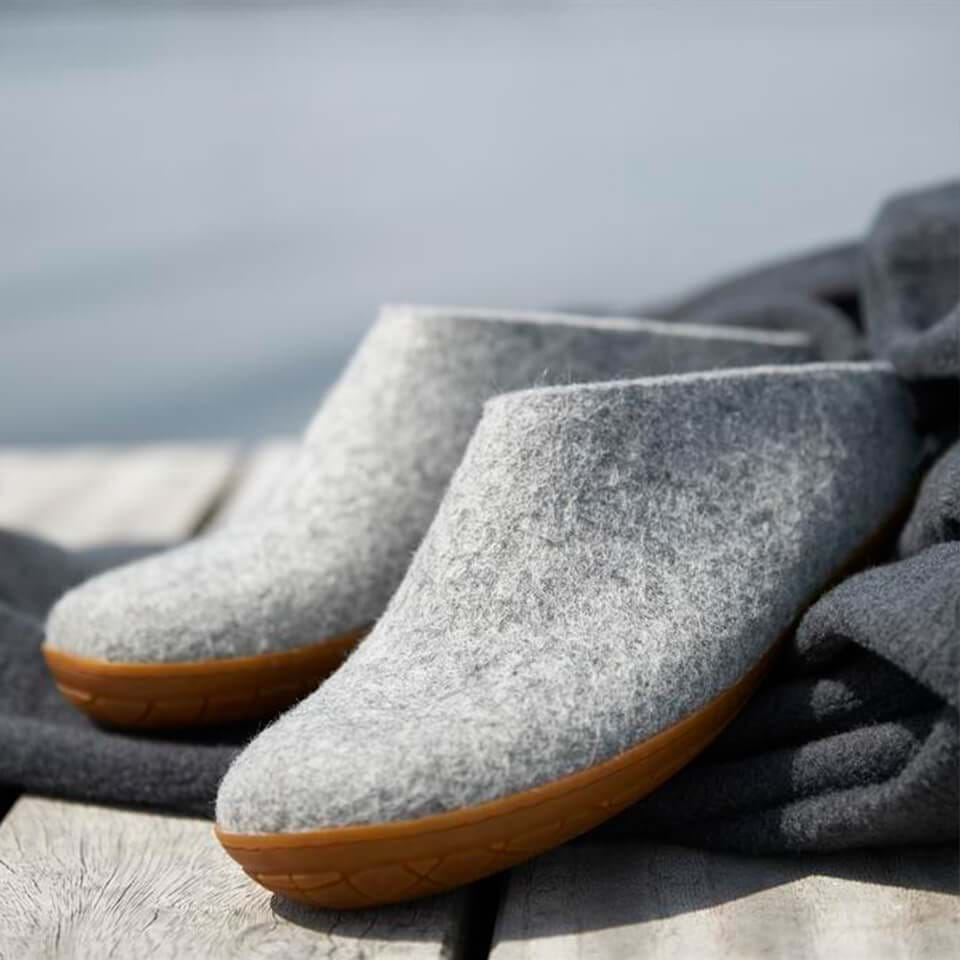 Slip-On With Natural Rubber Sole