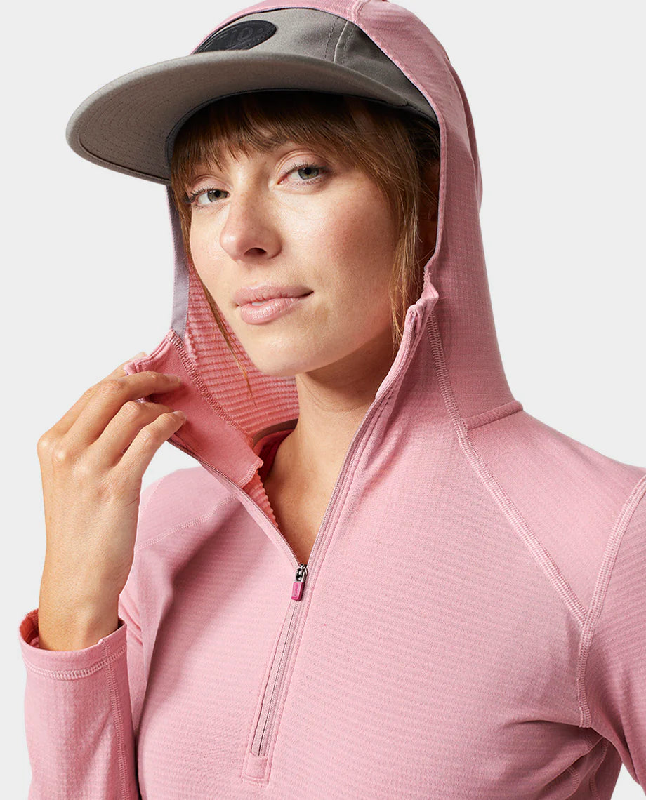 Womens Trax Power Grid Half Zip Hoodie 100720