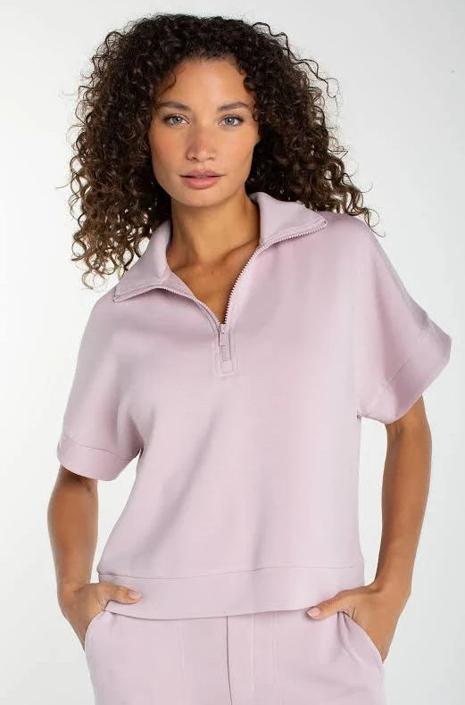 Half Zip Popover Top LM8K52C9