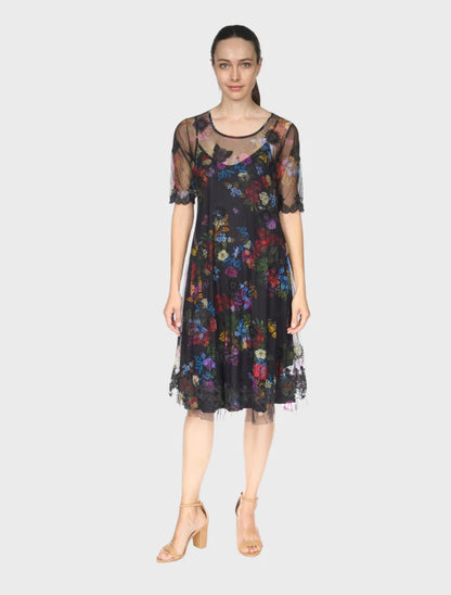 YARITZA MESH DRESS (SLIP) C30426-2