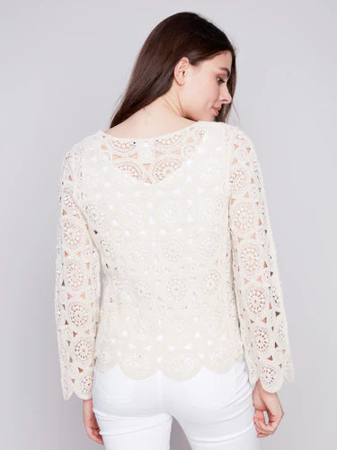 Scalloped Crochet Top