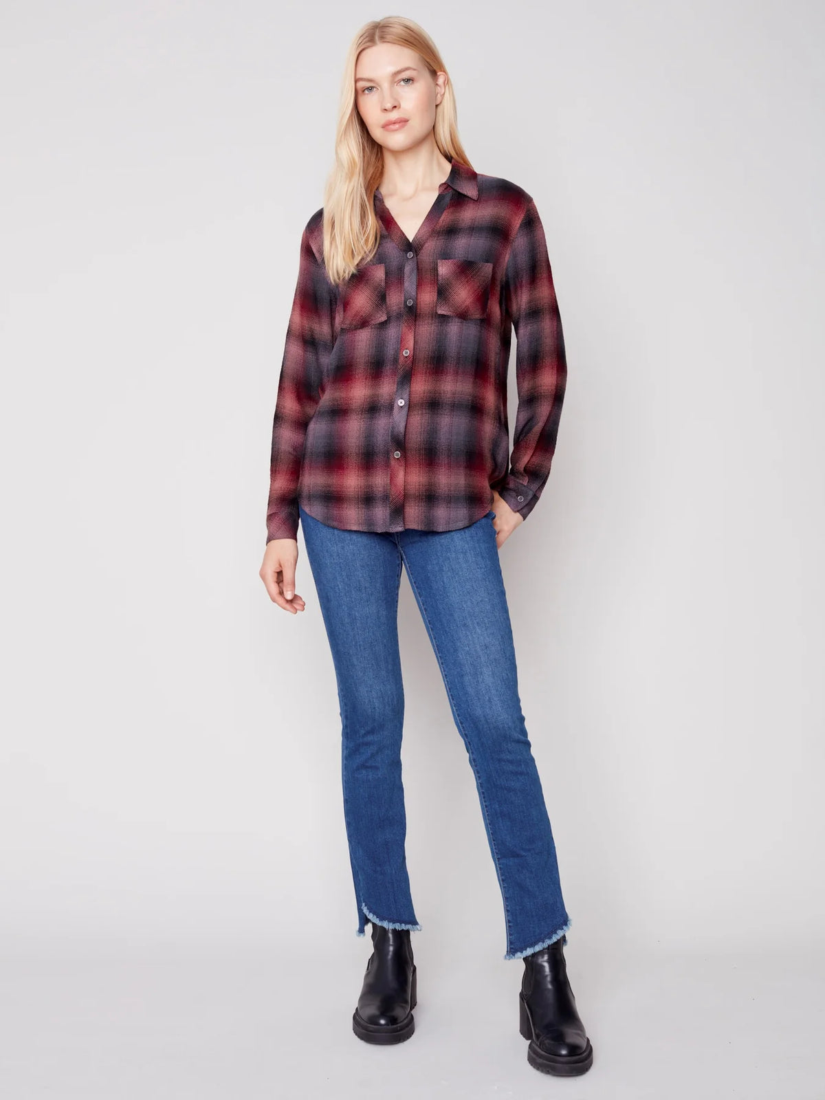 L/S Soft Plaid Shirt