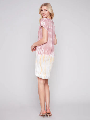 Tie Dye Rayon Relaxed Dress