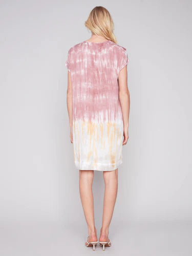 Tie Dye Rayon Relaxed Dress