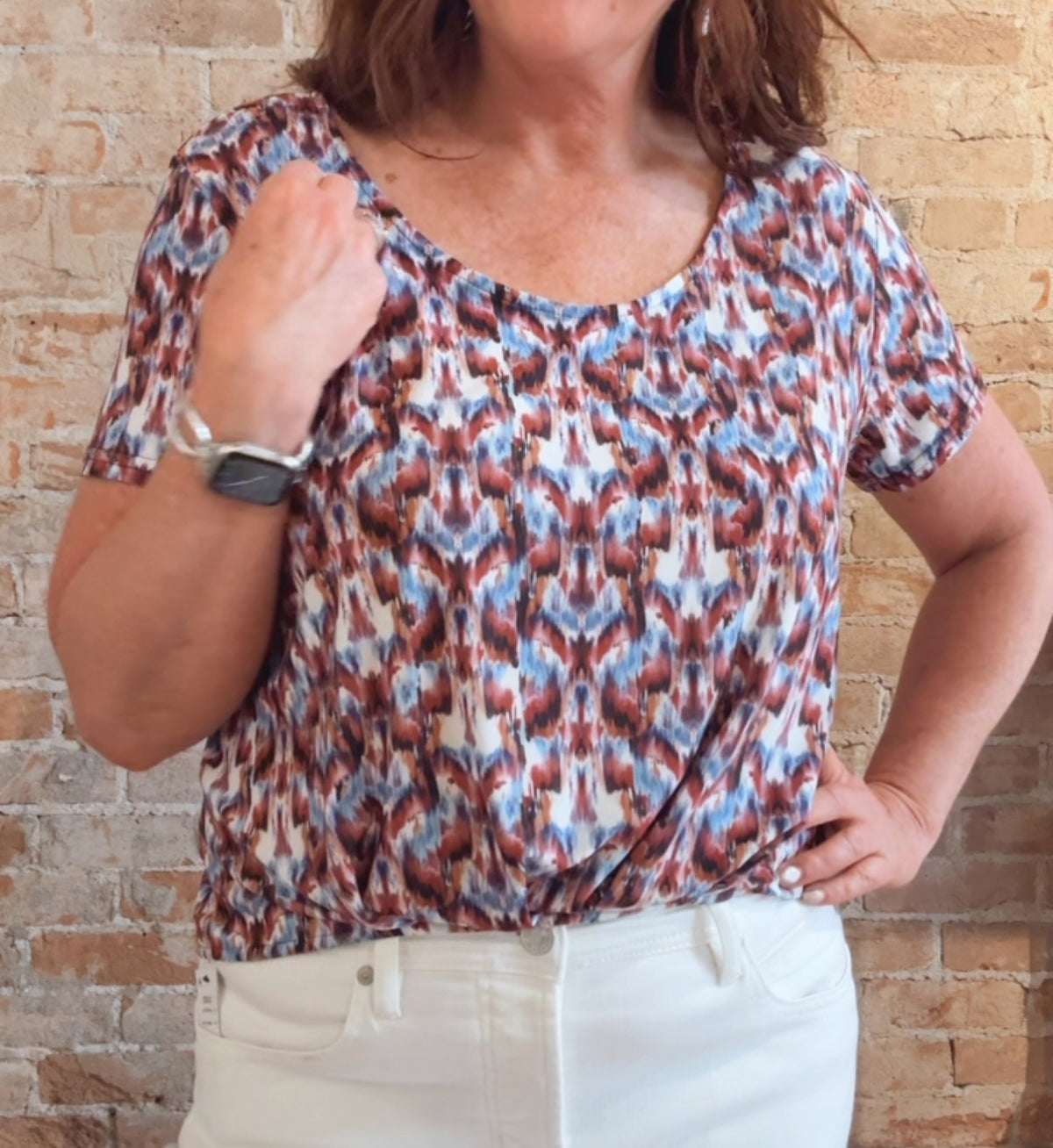 Catch Short Sleeve Top