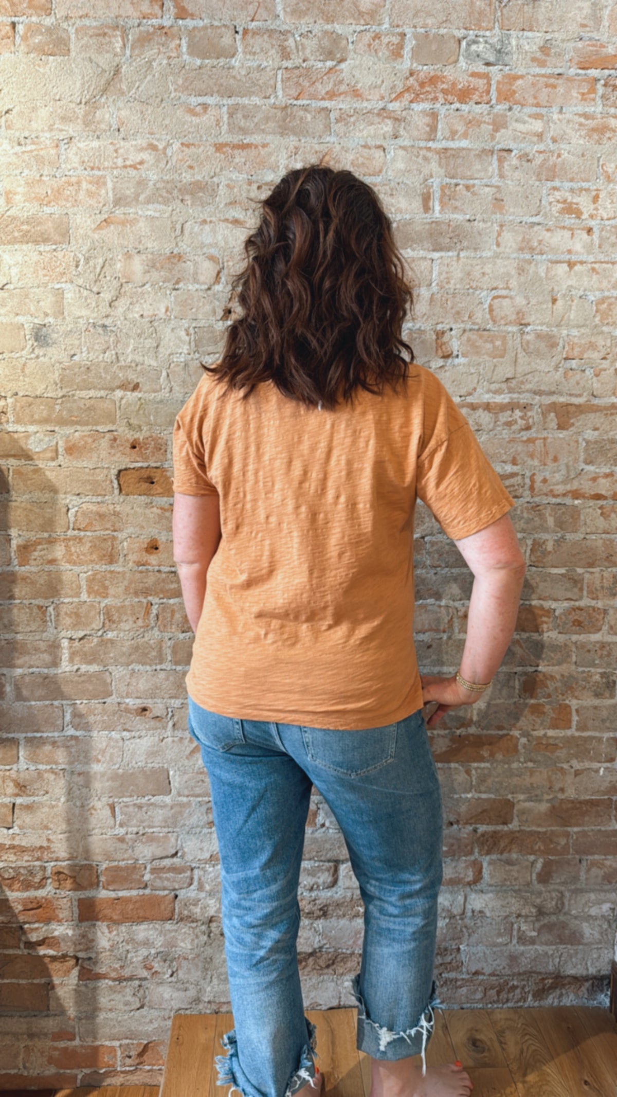 S/S V-Neck Boxy Tee 41F-A2157