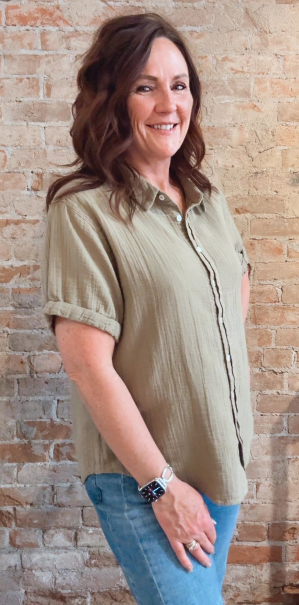 S/S Roll Sleeve Shirt F5W72CG-2