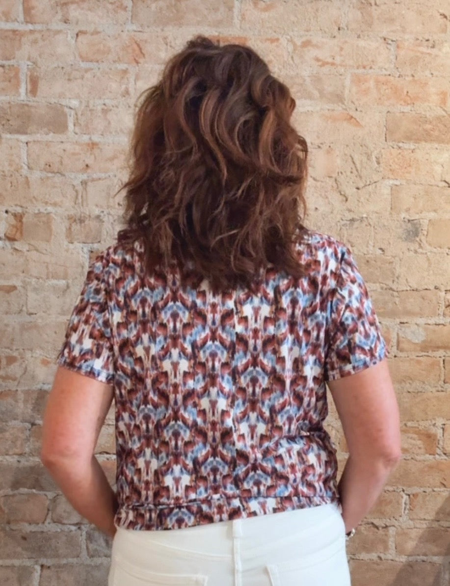 Catch Short Sleeve Top