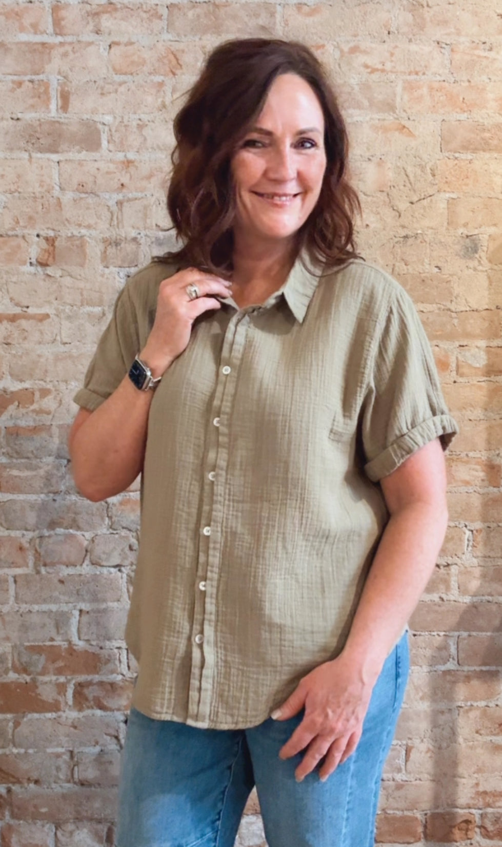 S/S Roll Sleeve Shirt F5W72CG-2